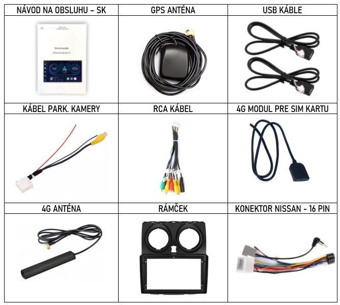 SK Prislusenstvo pre autorádio XTRONS IQP pre nissan qashqai 1  s carplay a androidauto - evtech.sk